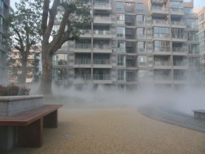 廊坊居民区微雾降温造景系统